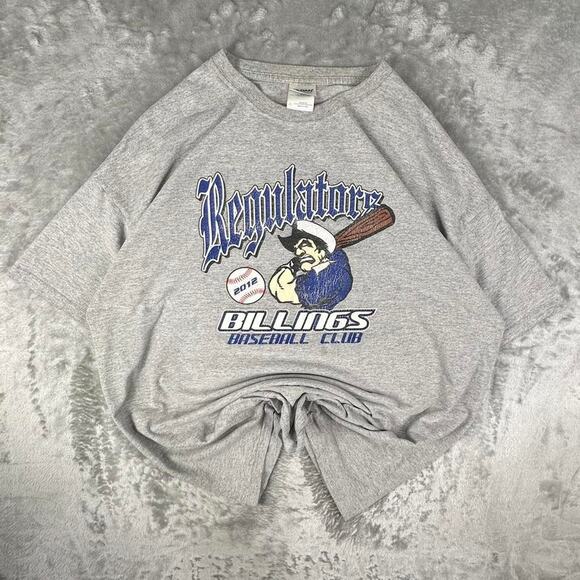 VTG 2012 Regulators Billings Baseball Club Patriot Graphic T-shirt Size XL - Picture 1 of 7
